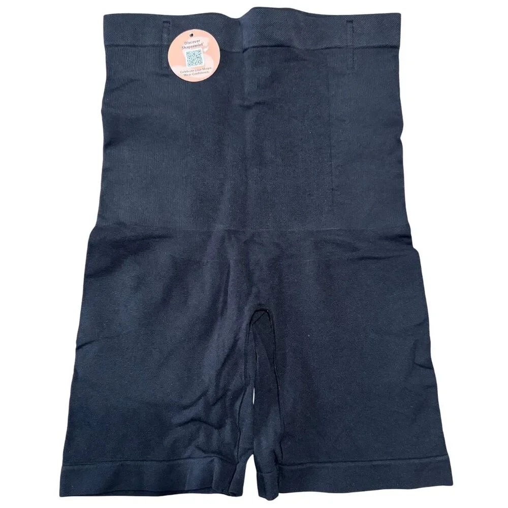 SHAPERMINT High Waisted Shaper Shorts Black XL 2XL Tummy Control NWT